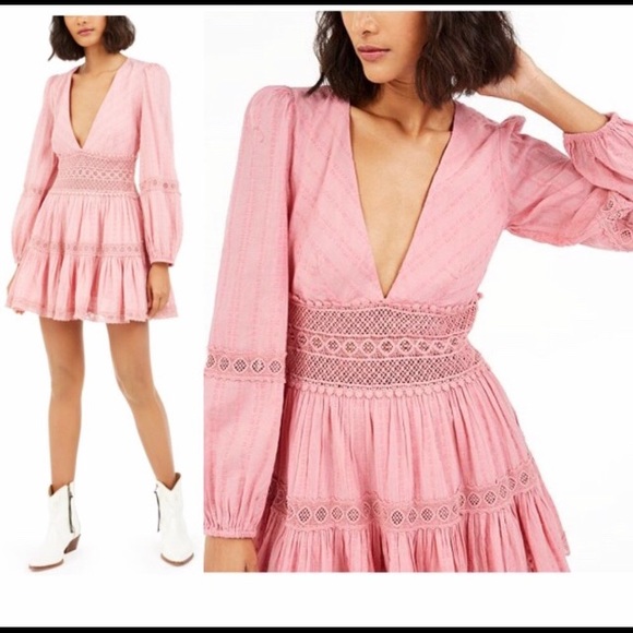 Delightful Mini Dress Pink 